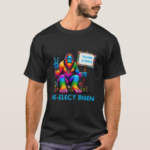 T-shirt Bigfoot dit que Trump pue, réélit Biden 2024