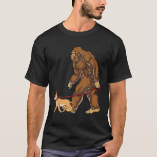 T-shirt Bigfoot Dog Walk Chihuahua Hommes Femmes Sasquatch