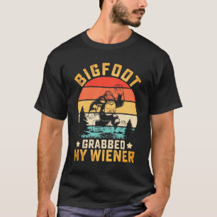T-shirt Bigfoot Drôle a Attrapé Mon Hot-Dog Hommes