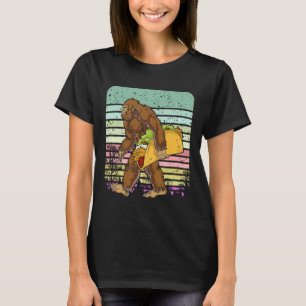 T-shirt Bigfoot Drôle Tenant Un Taco