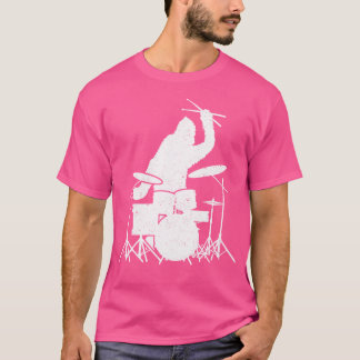 T-shirt Bigfoot Drumstick Sasquatch Drumming Drummer Drumm