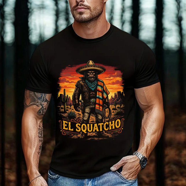 T-shirt Bigfoot El Squatcho Mexicain Cinco de Mayo  (Créateur téléchargé)