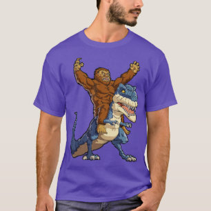 T-shirt Bigfoot équitation Dinosaur T Rex Drôle Hommes gar