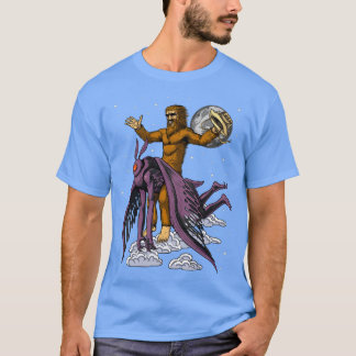 T-shirt Bigfoot équitation Mothman