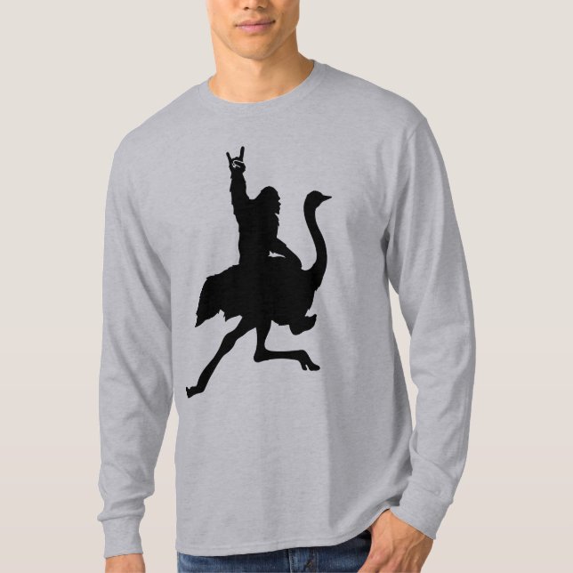T-shirt Bigfoot équitation Ostrich (Devant)