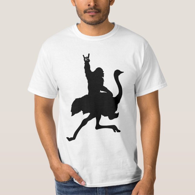 T-shirt Bigfoot équitation Ostrich (Devant)
