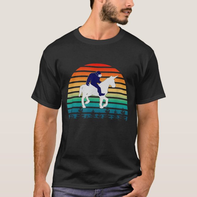 T-shirt Bigfoot équitation Unicorn (Devant)