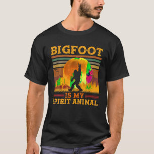 T-shirt Bigfoot est Mon Esprit Animal Vintage Sasquatch T