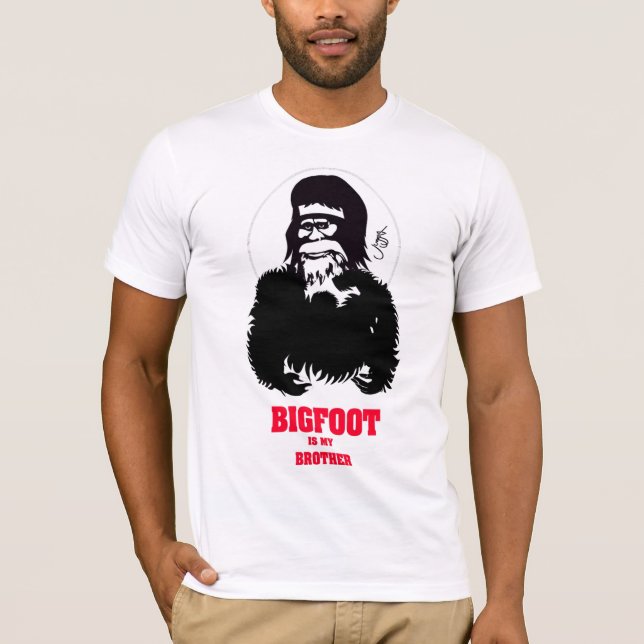 T-shirt Bigfoot est mon frère (Devant)
