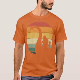 T-shirt Bigfoot Et Alien Riding Loch Ness Musique Monster