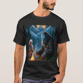 T-shirt Bigfoot et le principal rassemblement de la forêt