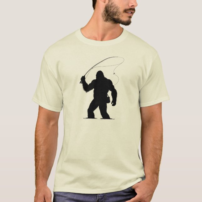 T-shirt Bigfoot Fly Fishing (Devant)