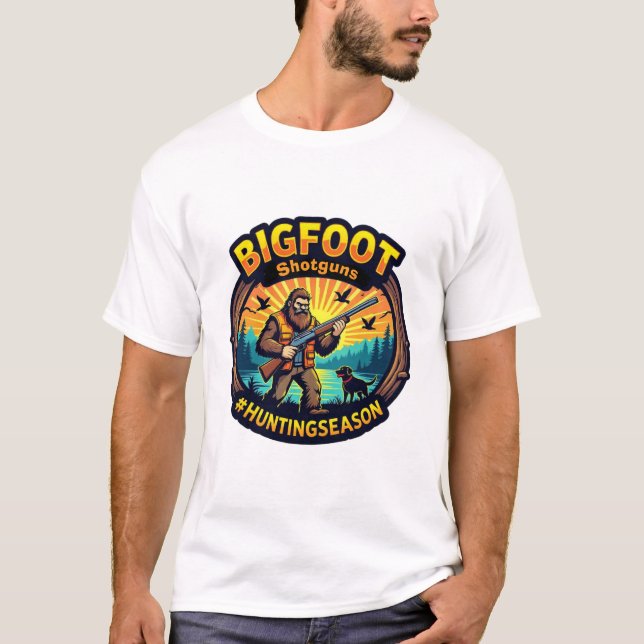 T-shirt Bigfoot Fusils #Saisondechasse (Devant)