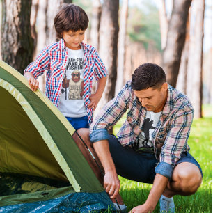 T-shirt Bigfoot Gardez Le Calme Et Allez Pêcher Drôle
