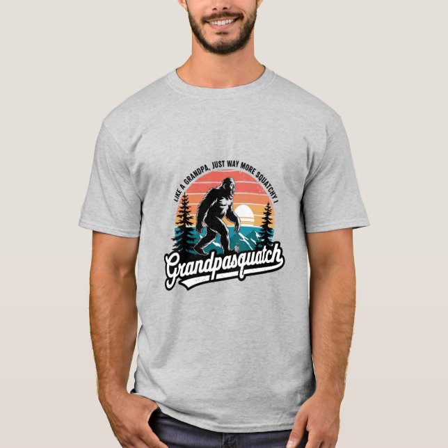 T-shirt Bigfoot : Grandpasquatch (Devant)