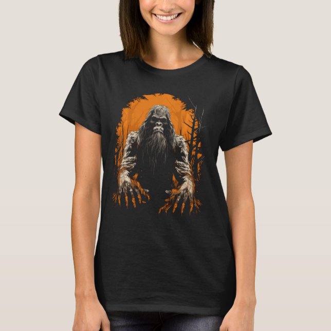 T-shirt Bigfoot Halloween Costume Sasquatch Hunter Bigfoot (Devant)