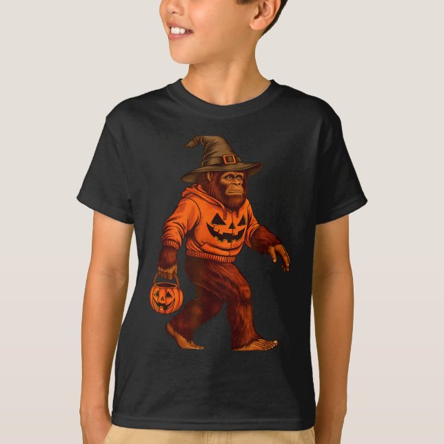 T-shirt Bigfoot Halloween Trick Or Treat Sasquatch Costume (Devant)