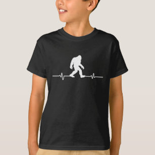 T-shirt  Bigfoot Heartbeat Humour Funny Sasquatch Fan