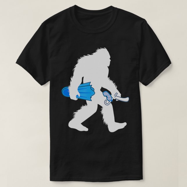 T-shirt Bigfoot Hockey sous-marin Octopie Eau Sport Sas (Design devant)