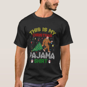 T-shirt Bigfoot horrible de Noël amusant Pyjama de Noël Sa