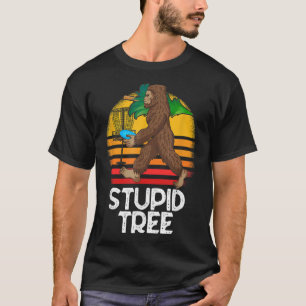 T-shirt Bigfoot Imbécile Arbre Drôle Disque Golf