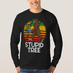 T-shirt Bigfoot Imbécile Arbre Drôle Disque Golf