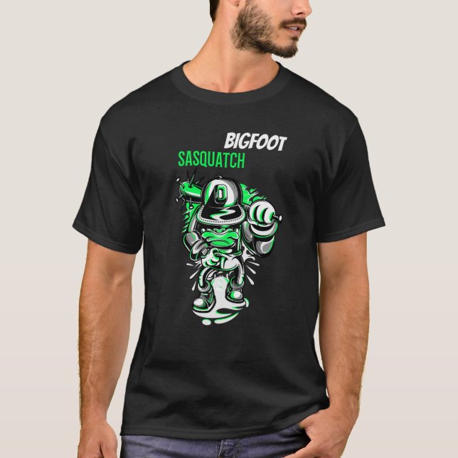 T-shirt Bigfoot Indéfectible Caché Et drôle Mème À La Mode (Devant)
