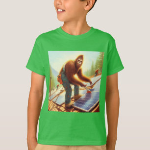 T-shirt Bigfoot Installation de panneaux solaires