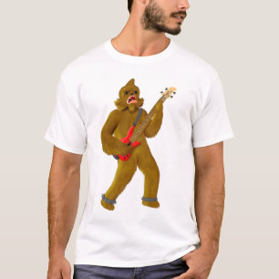 T-shirt Bigfoot jouant la basse