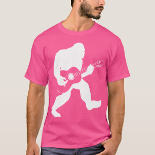 T-shirt Bigfoot Jouer Guitare Acoustique