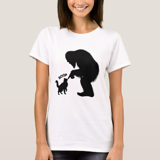 T-shirt Bigfoot Joueuse Chat à Poils Longs Boop  (Devant)