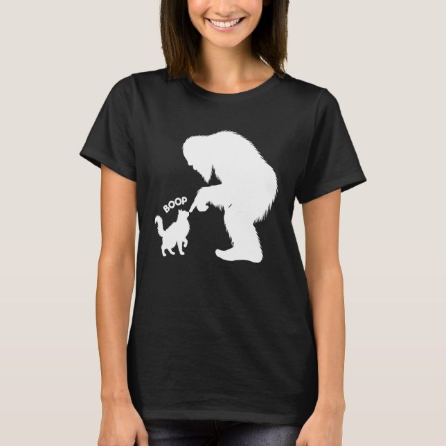 T-shirt Bigfoot Joueuse Chat aux Longs Poils Boop (Devant)