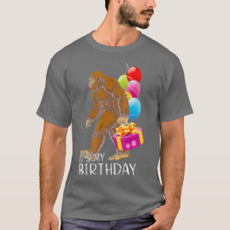 T-shirt Bigfoot Joyeux Anniversaire Pour Moi Cadeau Cake B
