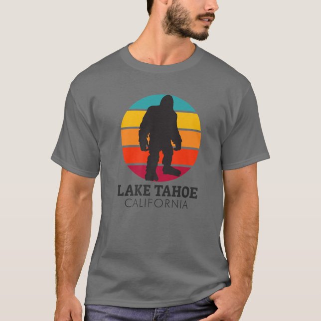 T-shirt Bigfoot Lake Tahoe California Sasquatch (Devant)