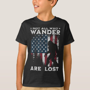 T-shirt Bigfoot Les vagabonds ne sont pas tous perdus Sasq