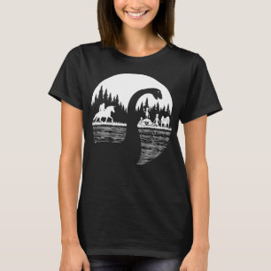 T-shirt Bigfoot Loch Ness Monster Funny Sasquatch Riding U