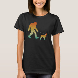 T-shirt Bigfoot marcher Spinone Italiano Funny Sasquatch P