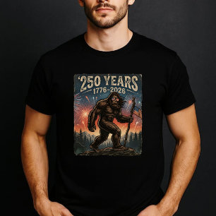 T-shirt Bigfoot Merica Feu d'artifice 4 juillet 250 Ans