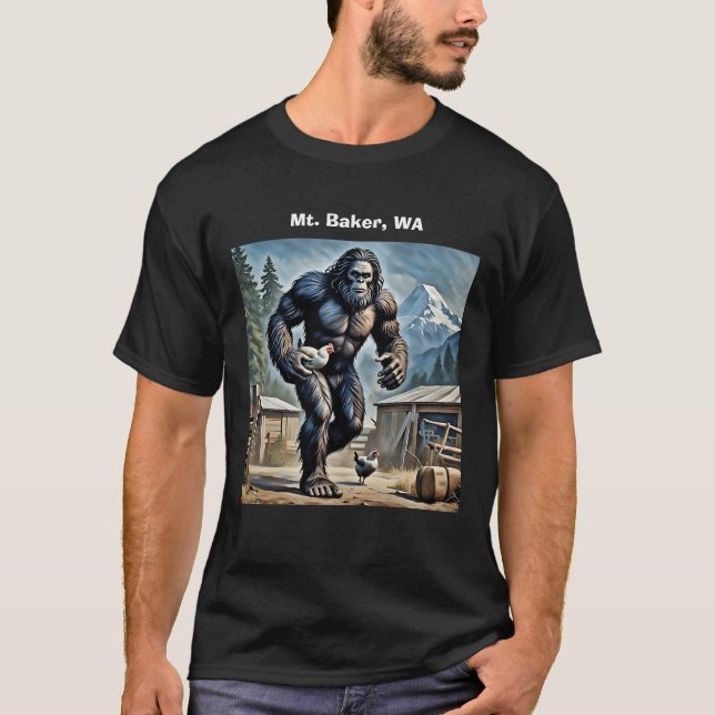 T-shirt Bigfoot Mount Baker, WA (Devant)