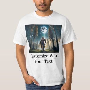 T-shirt Bigfoot Night Woods Moon
