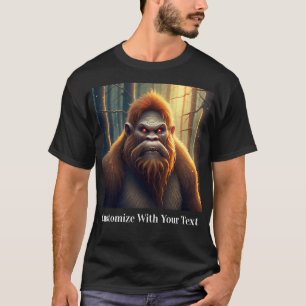 T-shirt Bigfoot Night Woods Red Eyes