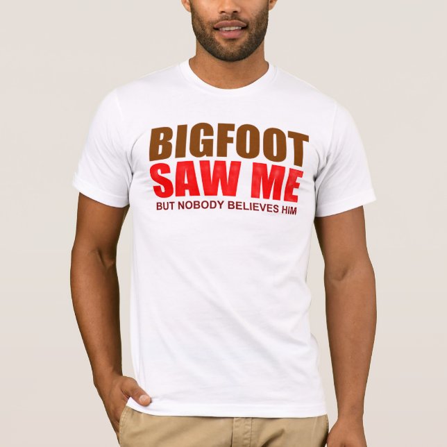 T-shirt Bigfoot paranormal drôle (Devant)