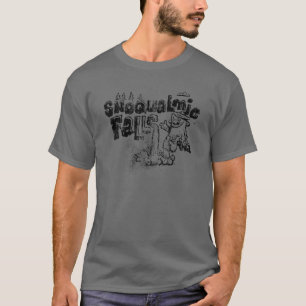 T-shirt Bigfoot PNW Snoqualmie Falls Washington Fun