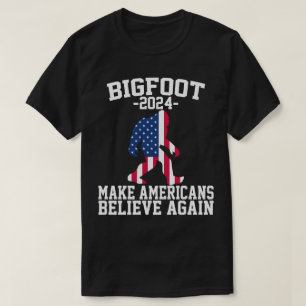 T-shirt Bigfoot Pour Le Président 2024 Funny Bigfoot