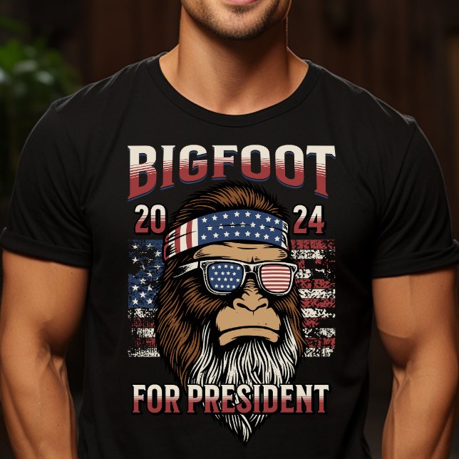 T-shirt Bigfoot pour le président Funny (Bigfoot for President Funny Political T-shirt)