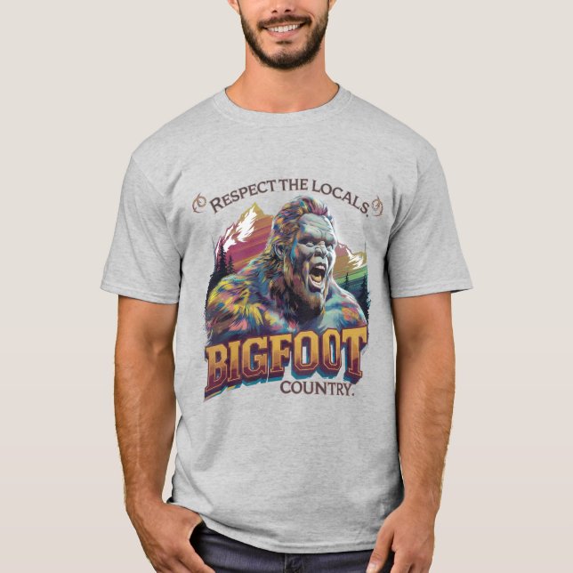 T-shirt Bigfoot : Respectez Les Locaux (Devant)
