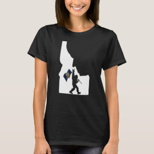 T-shirt Bigfoot Rock and Roll Silhouette Etat de Idaho Fl