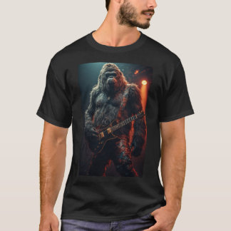 T-shirt Bigfoot Rock Star