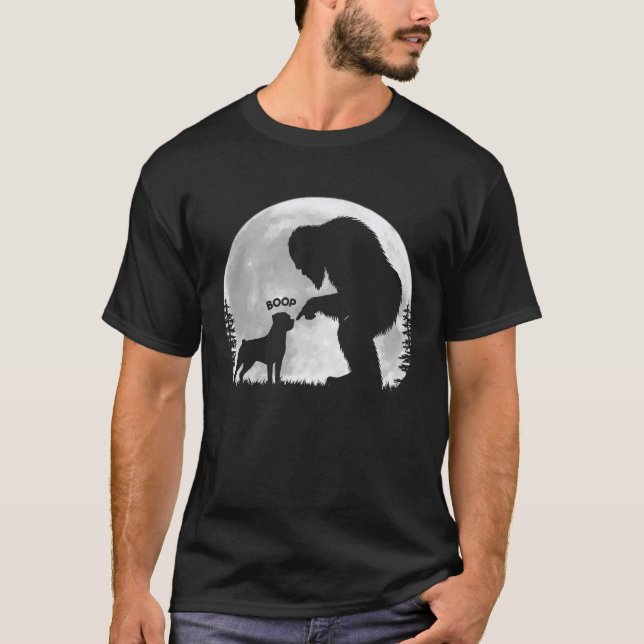 T-shirt Bigfoot Rottweiler Boop (Devant)