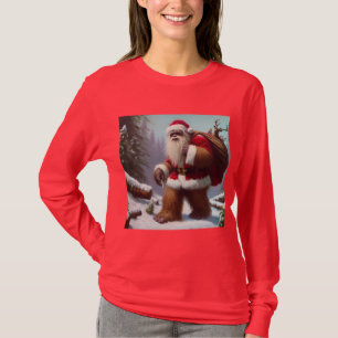 T-shirt Bigfoot Santa Claus